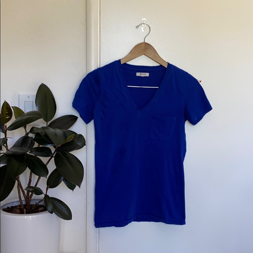 Madewell V-Neck Pocket Cotton Tee